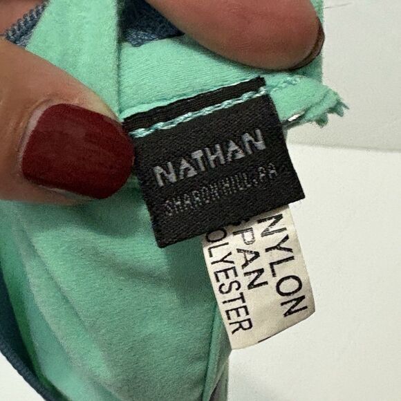 Nathan Unisex Mirage Waist Pack Running Belt Teal Aqua Blue OSFM Stretch Comfort - Picture 6 of 7